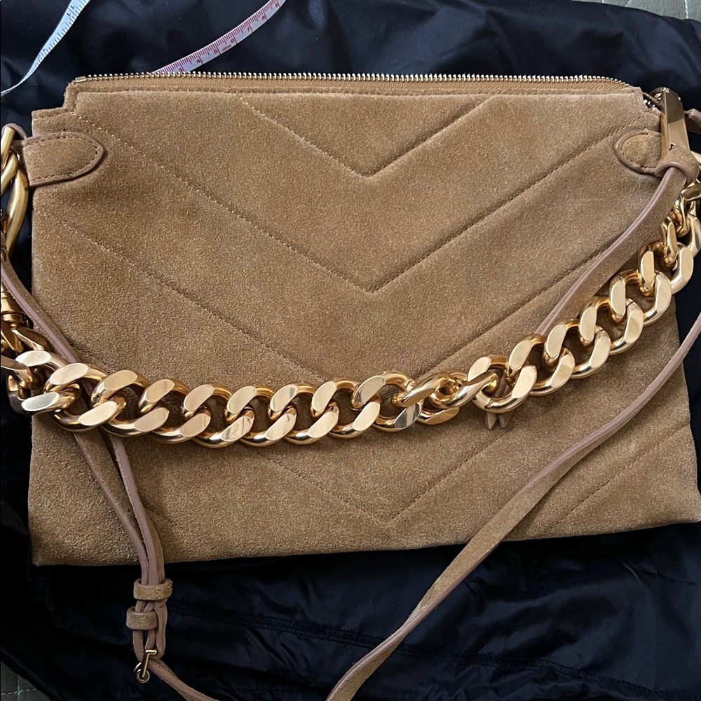 Rebecca Minkoff Edie Maxi Crossbody in Honey Gold - Picture 9 of 12